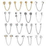 Rose Safety Chain 925 Sterling Silver Anti-Lost Chain With Flower Pendant