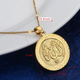Rose Silver Islam Muslim Arab Allah Pendant Necklace For Women Men
