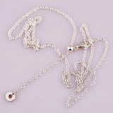 Rose & Silver Anchor Clasp Necklace Europe Jewelry 925 Sterling Silver