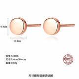 Rose Stud Earrings 925 Sterling Silver Women Accessories