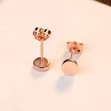 Rose Stud Earrings 925 Sterling Silver Women Accessories