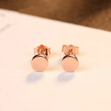 Rose Stud Earrings 925 Sterling Silver Women Accessories