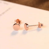 Rose Stud Earrings 925 Sterling Silver Women Accessories