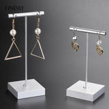 Stainless Steel T Bar Earrings Studs Display Stand