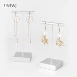 Stainless Steel T Bar Earrings Studs Display Stand