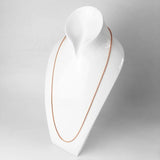 Rose Venezia Link Chain Necklace, 925 Sterling Silver