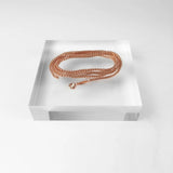 Rose Venezia Link Chain Necklace, 925 Sterling Silver