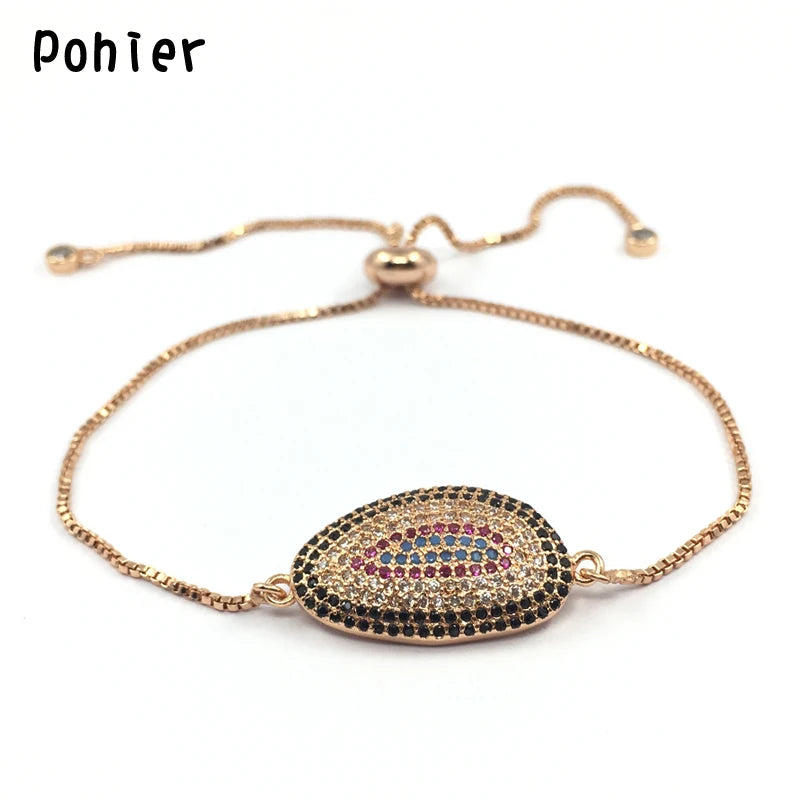 Fatima Hand Evil Eye Hamsa Charms Bracelet for Women