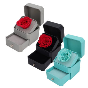 Elegant Red Rose Jewelry Lifting Gift for Engagements