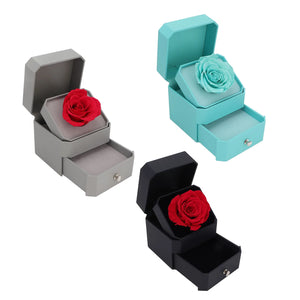 Elegant Red Rose Jewelry Lifting Gift for Engagements