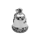 Rose Lady Rider Biker Bell Pendant Stainless Steel Live To Ride Eagle