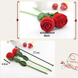 Rose Love Heart Romantic Ring Box Jewelry Display Case