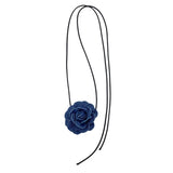 Rose Necklace for Women Weave Knotted Bowknot Chain Jewelry