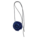 Rose Necklace for Women Weave Knotted Bowknot Chain Jewelry