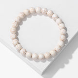 Rose Pink Beaded Bracelets Natural Stone Agates Beads Bracelets
