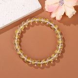 Rose Pink Beaded Bracelets Natural Stone Agates Beads Bracelets