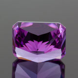 Rose Purple Radiant CZ High Carbon Diamond Lab Zircon 4K Cutting