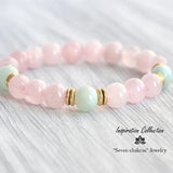 Rose Quartz Amazonite Beads Bracelet