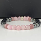 Rose Quartz Amazonite Beads Bracelet
