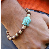 Rose Quartz Amazonite Beads Bracelet