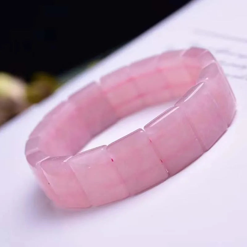 Rose Quartz Crystal Pink Bracelet DIY Supply