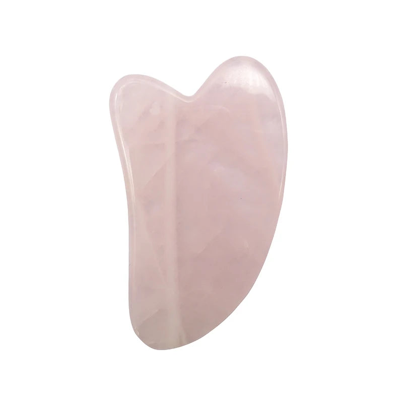 Rose Quartz Gua Sha Natural Jade Guasha Facial Tools for Skin Care