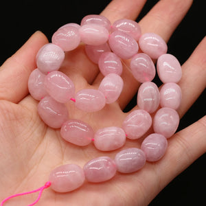 Rose Quartz Natural Stone Beads 10-12 MM for DIY Jewelry Making