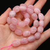 Rose Quartz Natural Stone Beads 10-12 MM for DIY Jewelry Making