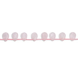 Rose Quartz Pink Crystal Drop Beads Strand 8x12mm Natural Stone