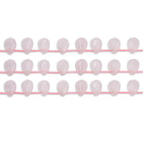 Rose Quartz Pink Crystal Drop Beads Strand 8x12mm Natural Stone