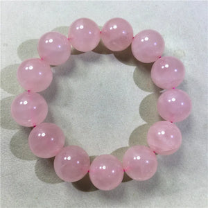 Rose Quartz Round Bracelet Beads 12/14/16mm Natural