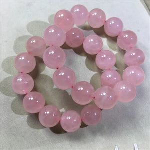 Rose Quartz Round Bracelet Beads 12/14/16mm Natural