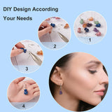 Rose Quartzs Amethyst Stone Pendants for DIY Jewelry Making