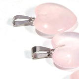 Rose Quartzs Crystal Necklace Heart Pendants Beads 20mm