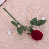 Rose Ring box Romantic Artificial Flower Red Rose Jewelry Box Wedding Ring