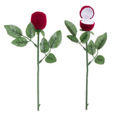 Rose Ring box Romantic Artificial Flower Red Rose Jewelry Box Wedding Ring