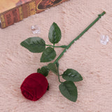 Rose Ring box Romantic Artificial Flower Red Rose Jewelry Box Wedding Ring