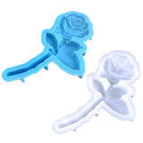 Rose Silicone Mold 3D Flower Resin Mold Keychain Pendant Crystal Epoxy DIY
