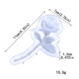 Rose Silicone Mold 3D Flower Resin Mold Keychain Pendant Crystal Epoxy DIY