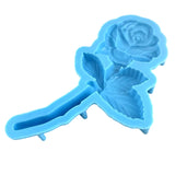 Rose Silicone Mold 3D Flower Resin Mold Keychain Pendant Crystal Epoxy DIY