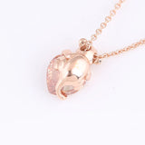 Rose Sparkling Princess Pendant Necklace 925 Sterling Silver