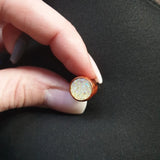 Rose Wood Ear Stretcher Saddle Plug Flesh Tunnel Crystal Cluster Ear Expander
