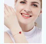 925 Sterling Silver Anklet for Women with Rose CZ