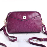 Rose Flower PU Leather 18mm Snap Button Jewelry Bag QB2104