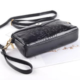 Rose Flower PU Leather 18mm Snap Button Jewelry Bag QB2104