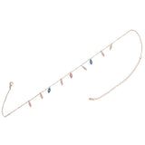Rose Pink Evil Eye Charm Choker Necklace