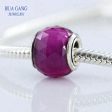 Rose Red 925 Silver String Ornaments DIY Beaded Women Fit Pandora Bracelet