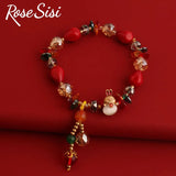 Red Date Bead Bracelet Year of the Rabbit