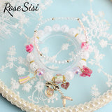 Summer Beach Bracelet for Women - Flower Beads and Star Pendant