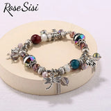 Bohemian Elephant Dragonfly Bracelet for Women